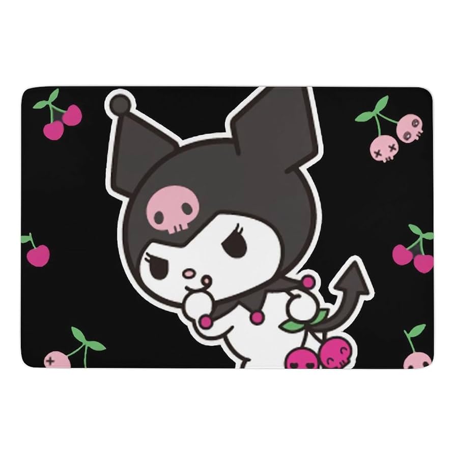 サンリオ クロミ センターラグ クロミ センターラグ 黒 紫 2つセット 2帖 絨毯 180×180